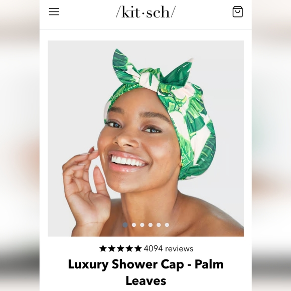 Kitsch Hair Kitsch Luxury Elevated Shower Cap Palm Leaves Poshmark